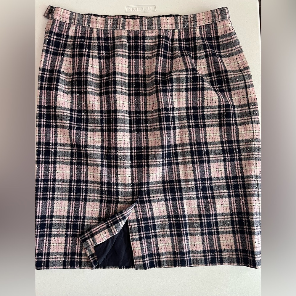 Pendleton Wool Plaid Pencil Skirt
